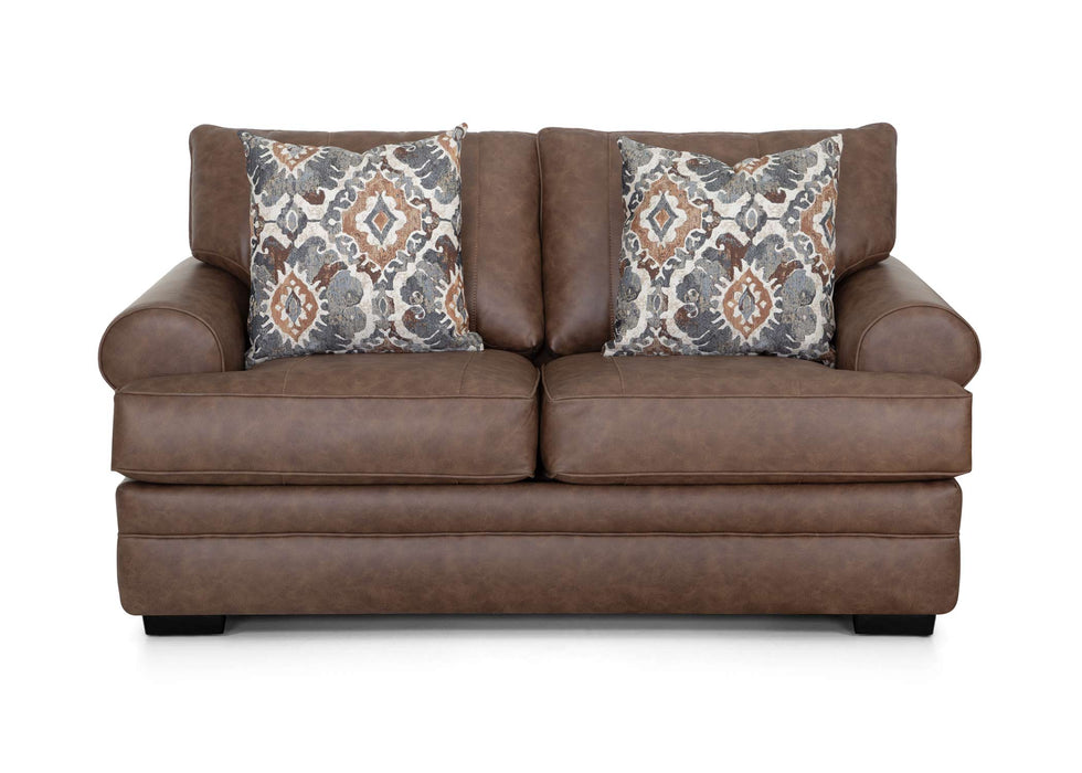 Franklin Furniture - 832 Langston 2 Piece Sofa Set in Duvall Vintage Brown - 83240-83220