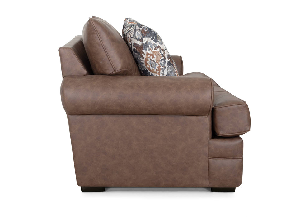 Franklin Furniture - 832 Langston 3 Piece Sofa Set in Duvall Vintage Brown - 83240-83220-5525