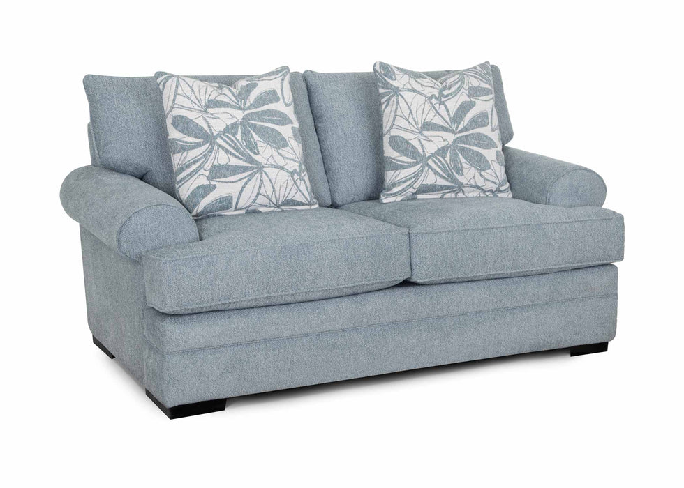 Franklin Furniture - 832 Morgan Loveseat in Cakepop Chambray - 83220-CHAM