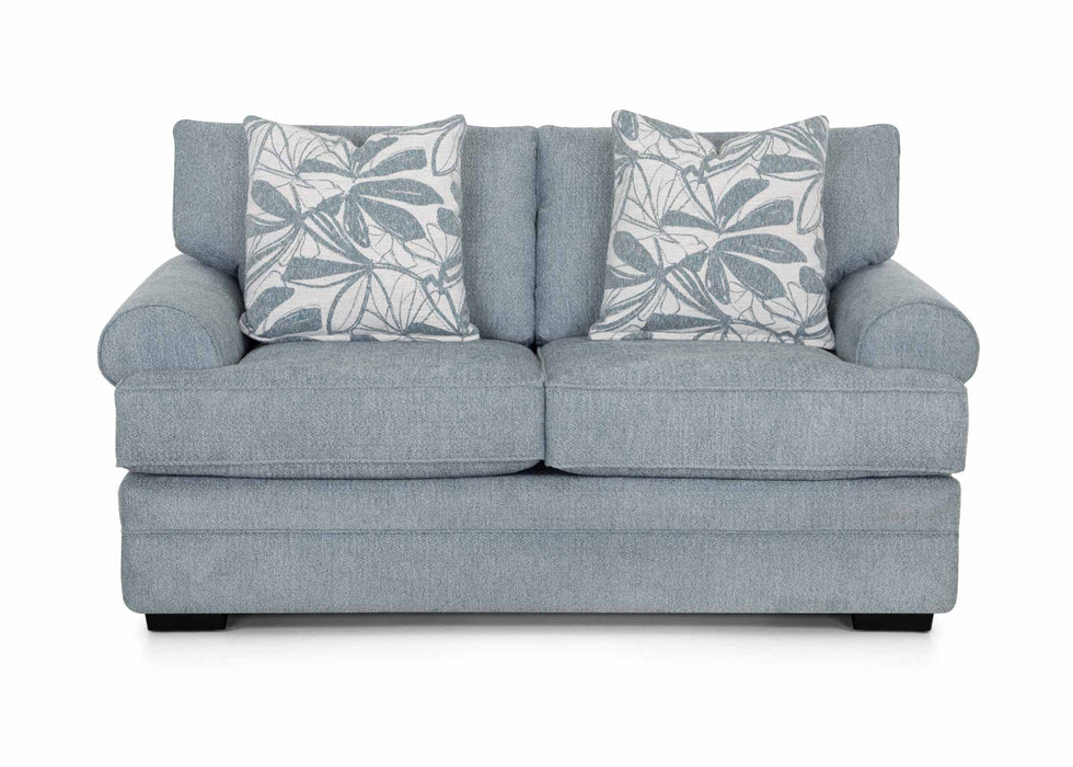 Franklin Furniture - 832 Morgan 2 Piece Sofa Set in Cakepop Chambray - 83240-83220-CHAM