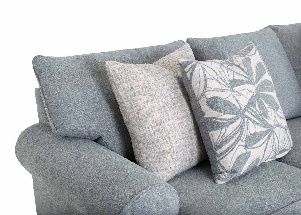 Franklin Furniture - 832 Morgan 2 Piece Sofa Set in Cakepop Chambray - 83240-83220-CHAM