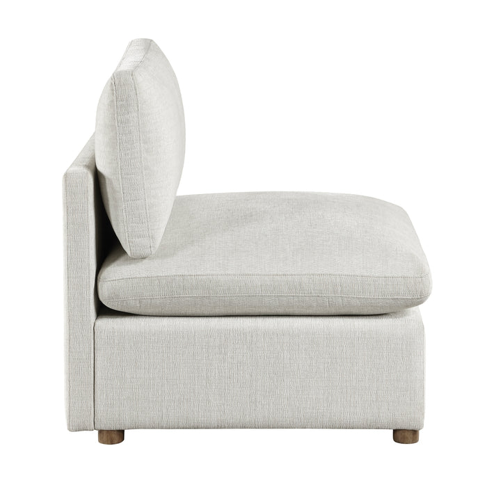 Homelegance - Annex 5 Piece Modular Sectional with Ottoman in Beige - 8338BE*52AC2CROT - GreatFurnitureDeal
