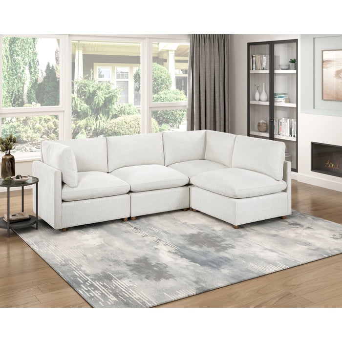 Homelegance - Annex 4 Piece Modular Sectional in Beige - 8338BE*42AC2CR - GreatFurnitureDeal