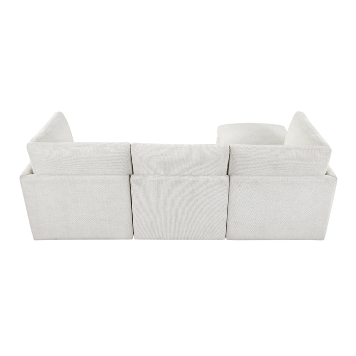 Homelegance - Annex 4 Piece Modular Sectional with Ottoman in Beige - 8338BE*42CRACOT - GreatFurnitureDeal