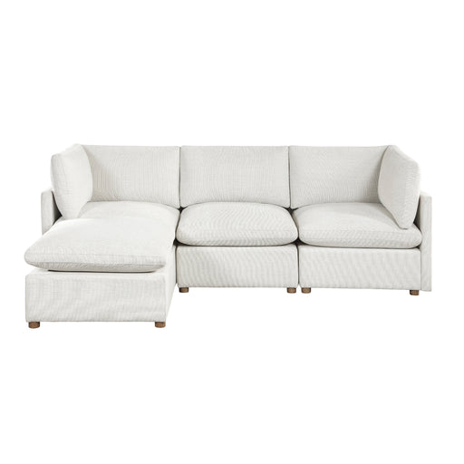 Homelegance - Annex 4 Piece Modular Sectional with Ottoman in Beige - 8338BE*42CRACOT - GreatFurnitureDeal