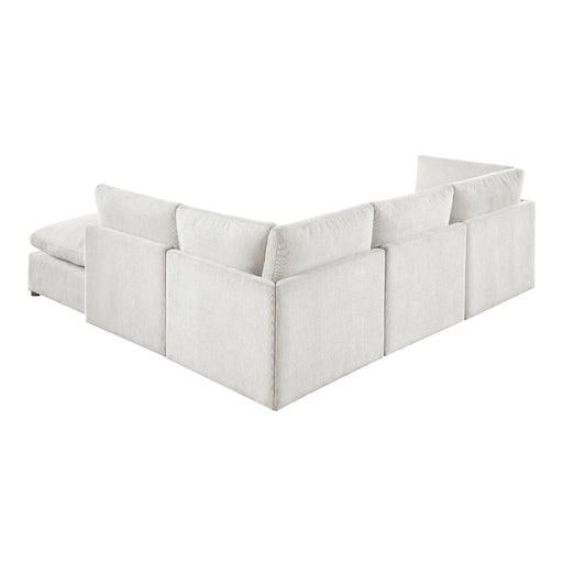 Homelegance - Annex 5 Piece Modular Sectional with Ottoman in Beige - 8338BE*52AC2CROT - GreatFurnitureDeal