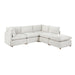 Homelegance - Annex 5 Piece Modular Sectional with Ottoman in Beige - 8338BE*52AC2CROT - GreatFurnitureDeal