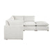Homelegance - Annex 5 Piece Modular Sectional with Ottoman in Beige - 8338BE*52AC2CROT - GreatFurnitureDeal