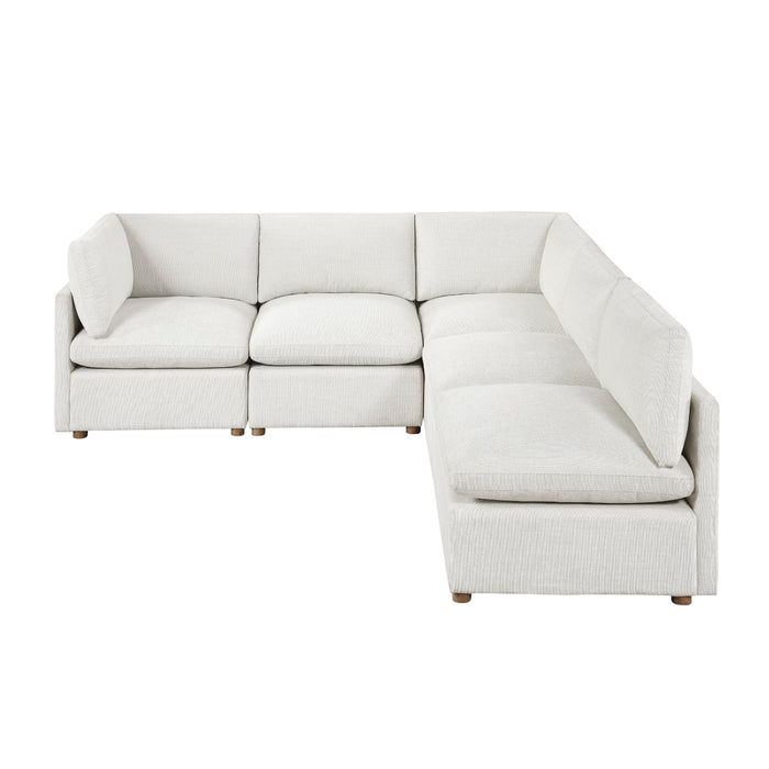 Homelegance - Annex 5 Piece Modular Sectional in Beige - 8338BE*52CR3AC - GreatFurnitureDeal