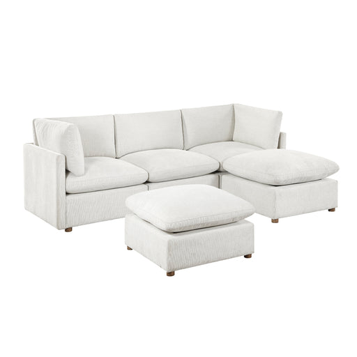 Homelegance - Annex 5 Piece Modular Sectional with Two Ottomans in Beige - 8338BE*52CRAC2OT - GreatFurnitureDeal