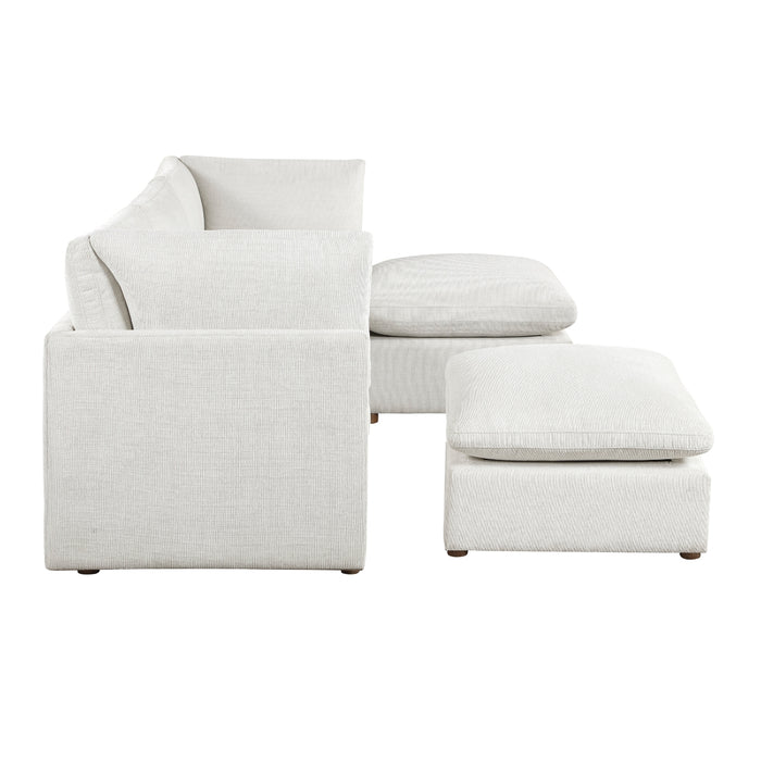Homelegance - Annex 5 Piece Modular Sectional with Two Ottomans in Beige - 8338BE*52CRAC2OT - GreatFurnitureDeal