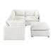 Homelegance - Annex 5 Piece Modular Sectional with Ottoman in Beige - 8338BE*53CRACOT - GreatFurnitureDeal