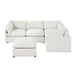 Homelegance - Annex 5 Piece Modular Sectional with Ottoman in Beige - 8338BE*53CRACOT - GreatFurnitureDeal