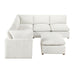 Homelegance - Annex 6 Piece Modular Sectional with Ottoman in Beige - 8338BE*62CR3ACOT - GreatFurnitureDeal