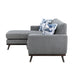 Homelegance - Everton Reversible Sofa Chaise in Gray - 8341GY-3SCRV - GreatFurnitureDeal