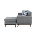 Homelegance - Everton Reversible Sofa Chaise in Gray - 8341GY-3SCRV - GreatFurnitureDeal