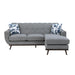 Homelegance - Everton Reversible Sofa Chaise in Gray - 8341GY-3SCRV - GreatFurnitureDeal