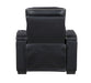 Homelegance - Cyber Power Reclining Chair with Power Headrest in Black - 8344BLK-1PWHM - GreatFurnitureDeal