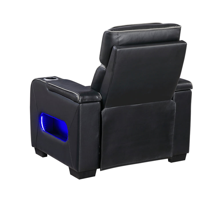Homelegance - Cyber 3 Piece Power Reclining Living Room Set in Black - 8344BLK*3PWHM - GreatFurnitureDeal
