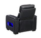 Homelegance - Cyber Power Reclining Chair with Power Headrest in Black - 8344BLK-1PWHM - GreatFurnitureDeal