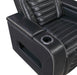 Homelegance - Cyber 3 Piece Power Reclining Living Room Set in Black - 8344BLK*3PWHM - GreatFurnitureDeal