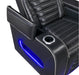 Homelegance - Cyber 3 Piece Power Reclining Living Room Set in Black - 8344BLK*3PWHM - GreatFurnitureDeal