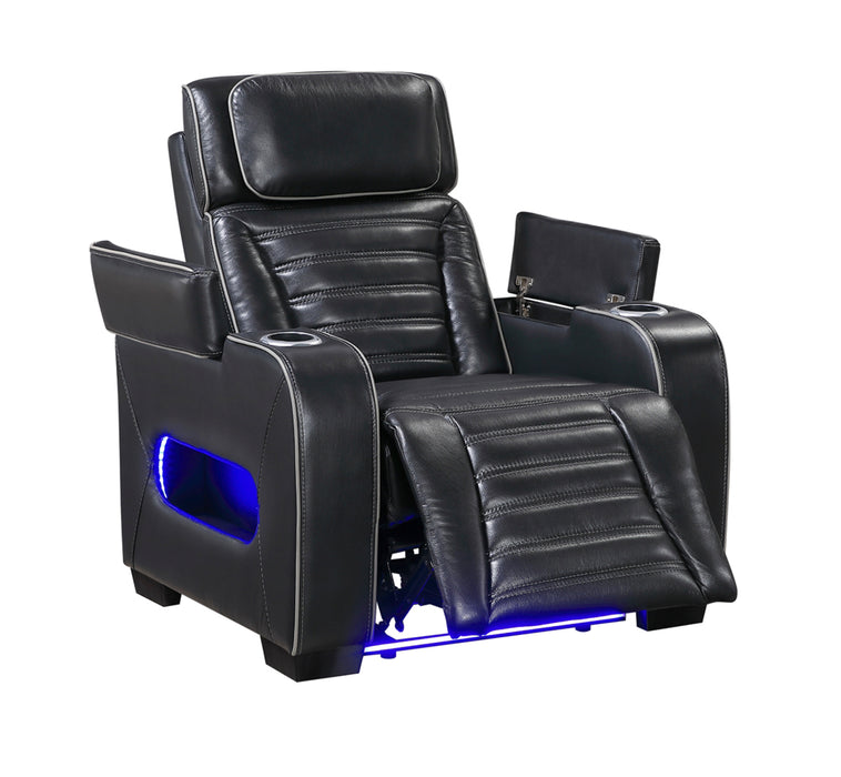 Homelegance - Cyber 3 Piece Power Reclining Living Room Set in Black - 8344BLK*3PWHM - GreatFurnitureDeal