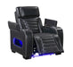 Homelegance - Cyber Power Reclining Chair with Power Headrest in Black - 8344BLK-1PWHM - GreatFurnitureDeal