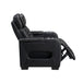 Homelegance - Cyber Power Reclining Chair with Power Headrest in Black - 8344BLK-1PWHM - GreatFurnitureDeal