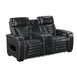 Homelegance - Cyber 2 Piece Power Reclining Sofa Set in Black - 8344BLK*2PWHM - GreatFurnitureDeal