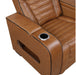 Homelegance - Cyber Power Reclining Sofa in Brown - 8344BRW-3PWHM - GreatFurnitureDeal