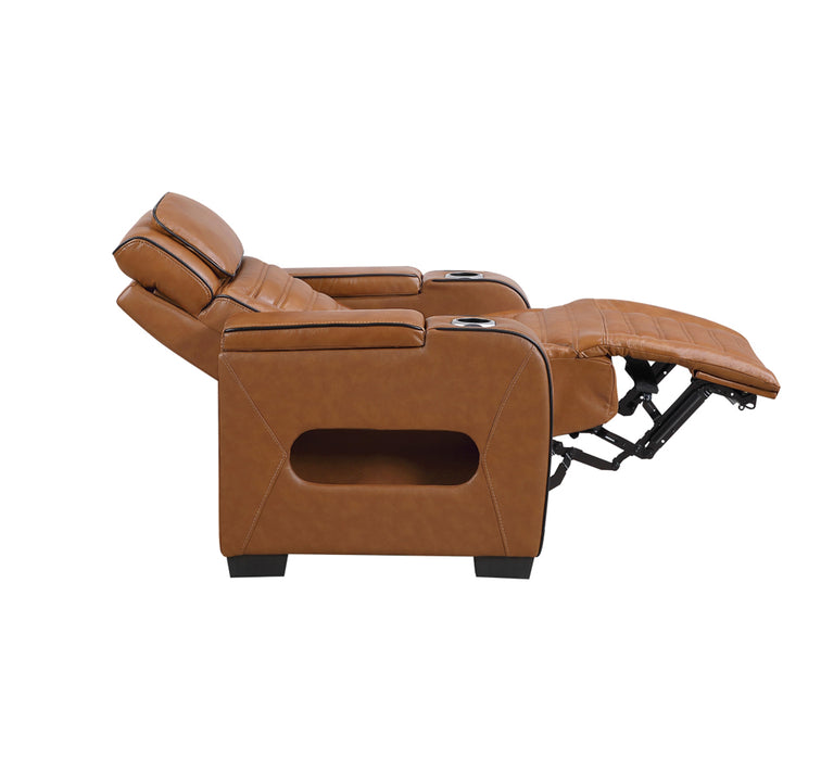 Homelegance - Cyber 3 Piece Power Reclining Living Room Set in Brown - 8344BRW*3PWHM - GreatFurnitureDeal