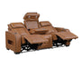 Homelegance - Cyber Power Reclining Sofa in Brown - 8344BRW-3PWHM - GreatFurnitureDeal