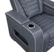 Homelegance - Cyber 3 Piece Power Reclining Living Room Set in Blue - 8344BUE*3PWHM - GreatFurnitureDeal