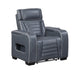 Homelegance - Cyber Power Reclining Chair with Power Headrest in Blue - 8344BUE-1PWHM - GreatFurnitureDeal