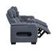 Homelegance - Cyber 2 Piece Power Reclining Sofa Set in Blue - 8344BUE*2PWHM - GreatFurnitureDeal