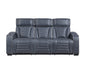 Homelegance - Cyber 2 Piece Power Reclining Sofa Set in Blue - 8344BUE*2PWHM - GreatFurnitureDeal