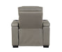 Homelegance - Cyber 3 Piece Power Reclining Living Room Set in Gray - 8344GRY*3PWHM - GreatFurnitureDeal