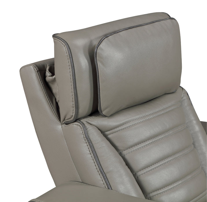 Homelegance - Cyber Power Reclining Chair with Power Headrest in Gray - 8344GRY-1PWHM - GreatFurnitureDeal