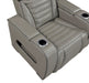 Homelegance - Cyber Power Reclining Chair with Power Headrest in Gray - 8344GRY-1PWHM - GreatFurnitureDeal