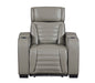 Homelegance - Cyber 3 Piece Power Reclining Living Room Set in Gray - 8344GRY*3PWHM - GreatFurnitureDeal