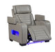 Homelegance - Cyber 3 Piece Power Reclining Living Room Set in Gray - 8344GRY*3PWHM - GreatFurnitureDeal