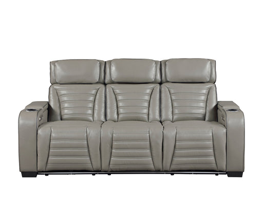 Homelegance - Cyber Power Reclining Sofa in Gray - 8344GRY-3PWHM - GreatFurnitureDeal