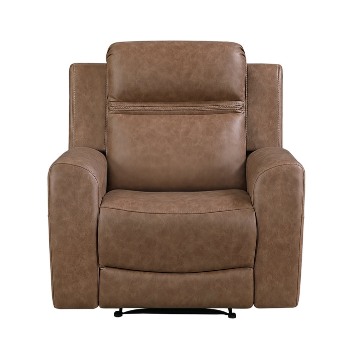 Homelegance - Hearth 3 Piece Sofa Set in Brown - 8347BRW*3 - GreatFurnitureDeal