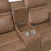 Homelegance - Hearth 2 Piece Sofa Set in Brown - 8347BRW*2 - GreatFurnitureDeal