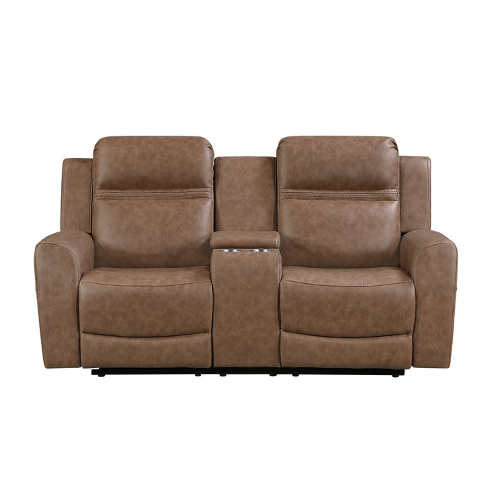 Homelegance - Hearth 2 Piece Sofa Set in Brown - 8347BRW*2 - GreatFurnitureDeal