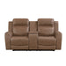 Homelegance - Hearth 3 Piece Sofa Set in Brown - 8347BRW*3 - GreatFurnitureDeal