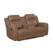 Homelegance - Hearth 2 Piece Sofa Set in Brown - 8347BRW*2 - GreatFurnitureDeal