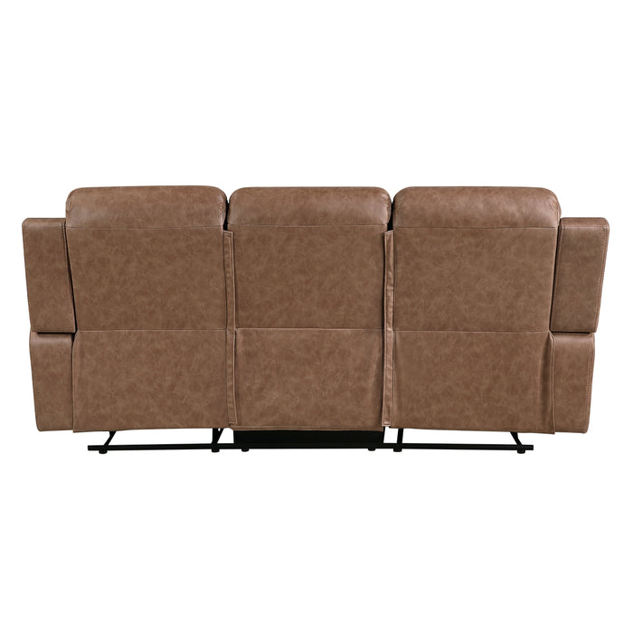 Homelegance - Hearth 3 Piece Sofa Set in Brown - 8347BRW*3 - GreatFurnitureDeal