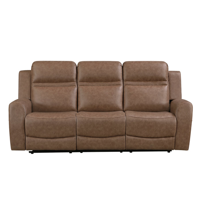 Homelegance - Hearth 3 Piece Sofa Set in Brown - 8347BRW*3 - GreatFurnitureDeal